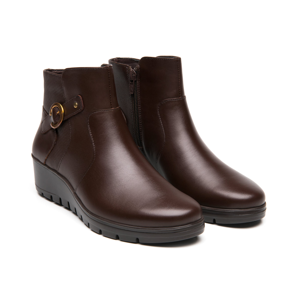 BOTIN CASUAL DAMA FLEXI 104834 MADERA