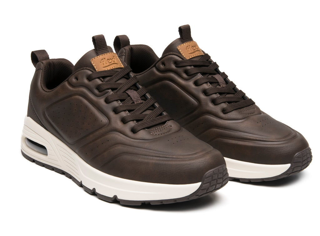TENIS CASUAL CABALLERO FLEXI 422403 CHOCOLATE