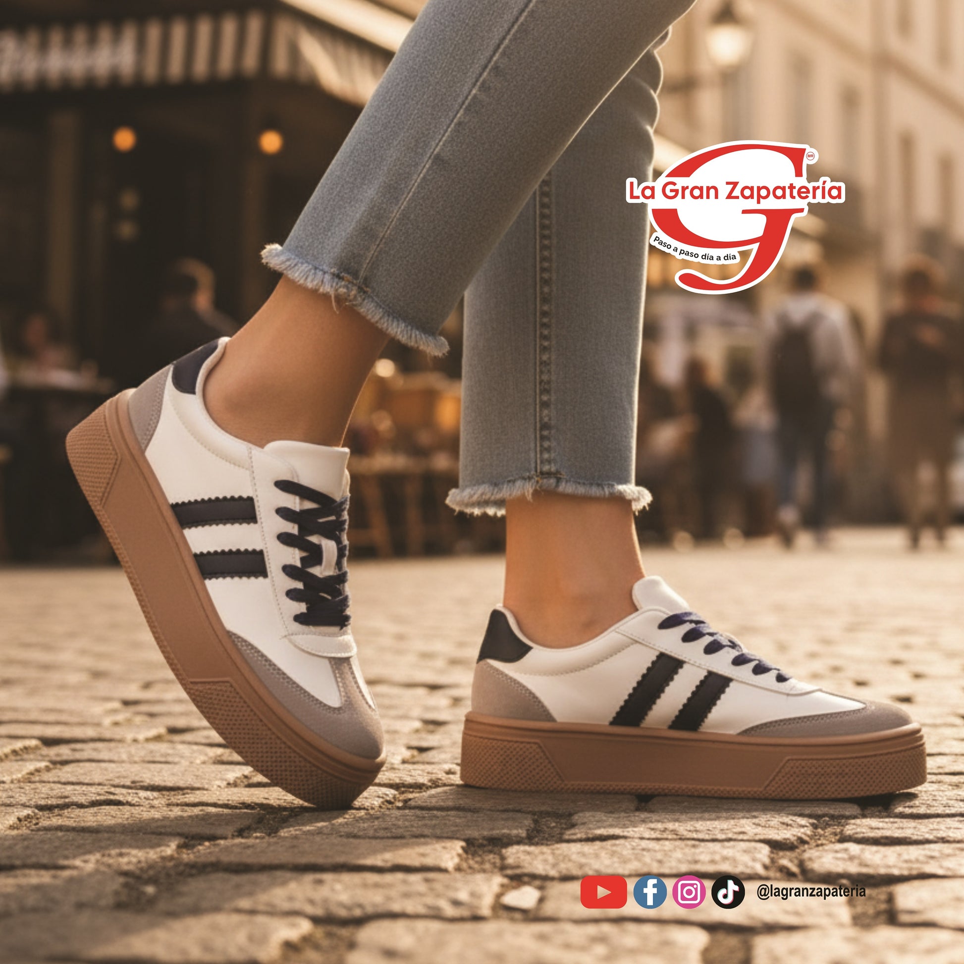 LADY ANACLETA 712 GRI/BCO/MAR