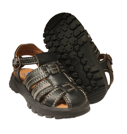 SANDALIA NIÑO ABYS 1020 NEGRO