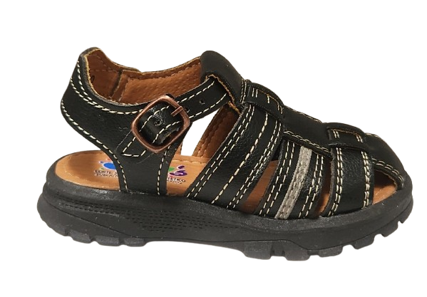 SANDALIA NIÑO ABYS 1020 NEGRO