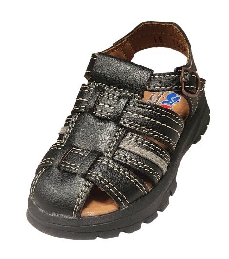 SANDALIA NIÑO ABYS 1020 NEGRO