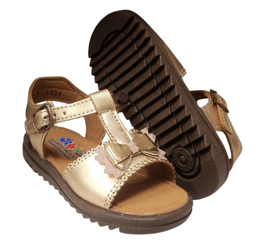 SANDALIA NIÑA ABYS 6034 COBRE