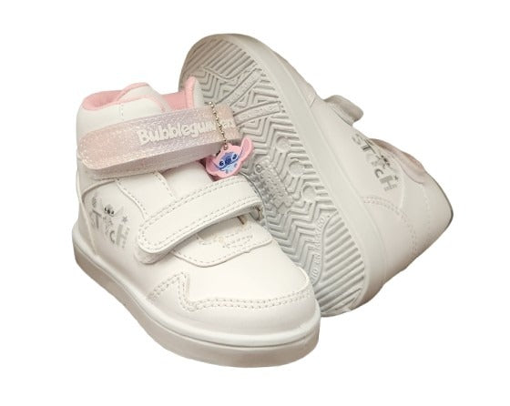 TENIS ESCOLAR BUBBLE GUMMERS BRASILIA BLANCO/ROSA