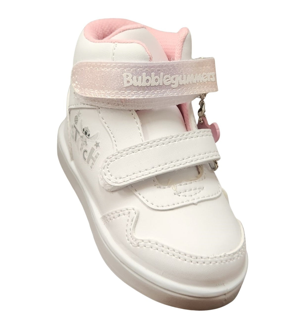 TENIS ESCOLAR BUBBLE GUMMERS BRASILIA BLANCO/ROSA