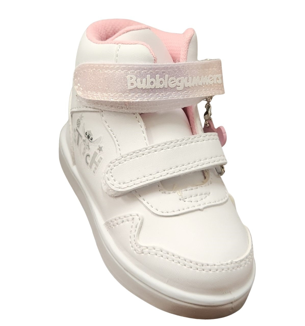 TENIS ESCOLAR BUBBLE GUMMERS BRASILIA BLANCO/ROSA