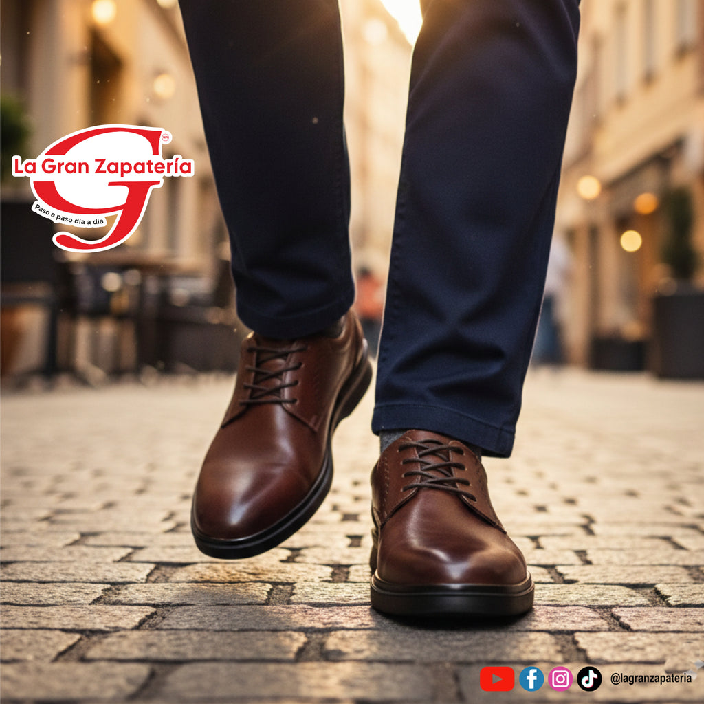 ZAPATO CASUAL CABALLERO FLEXI 423101 COÑAG