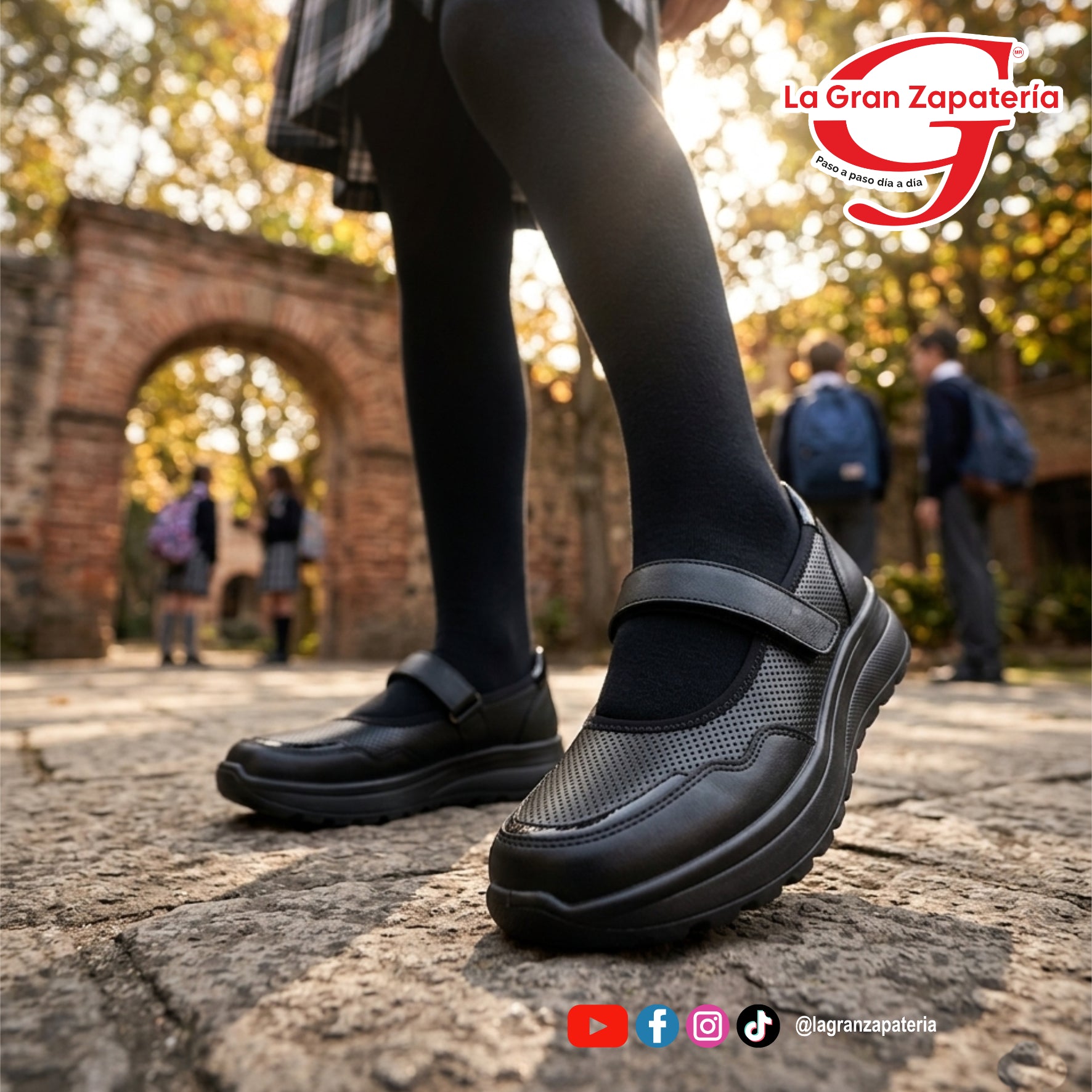 CALZADO ESCOLAR FLEXI 117217 NEGRO