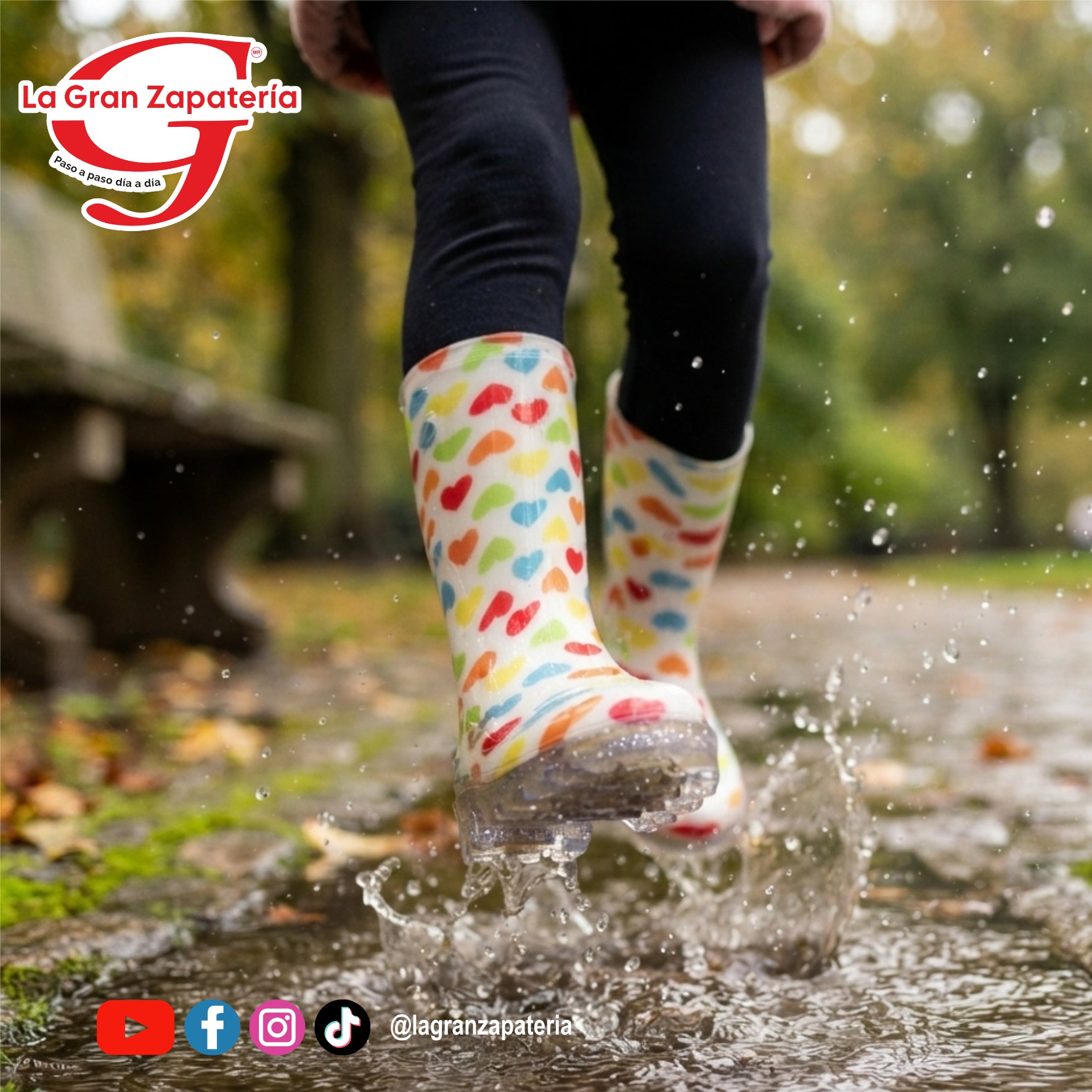 BOTAS DE LLUVIA HOPE PULGARCITO CORAZONES