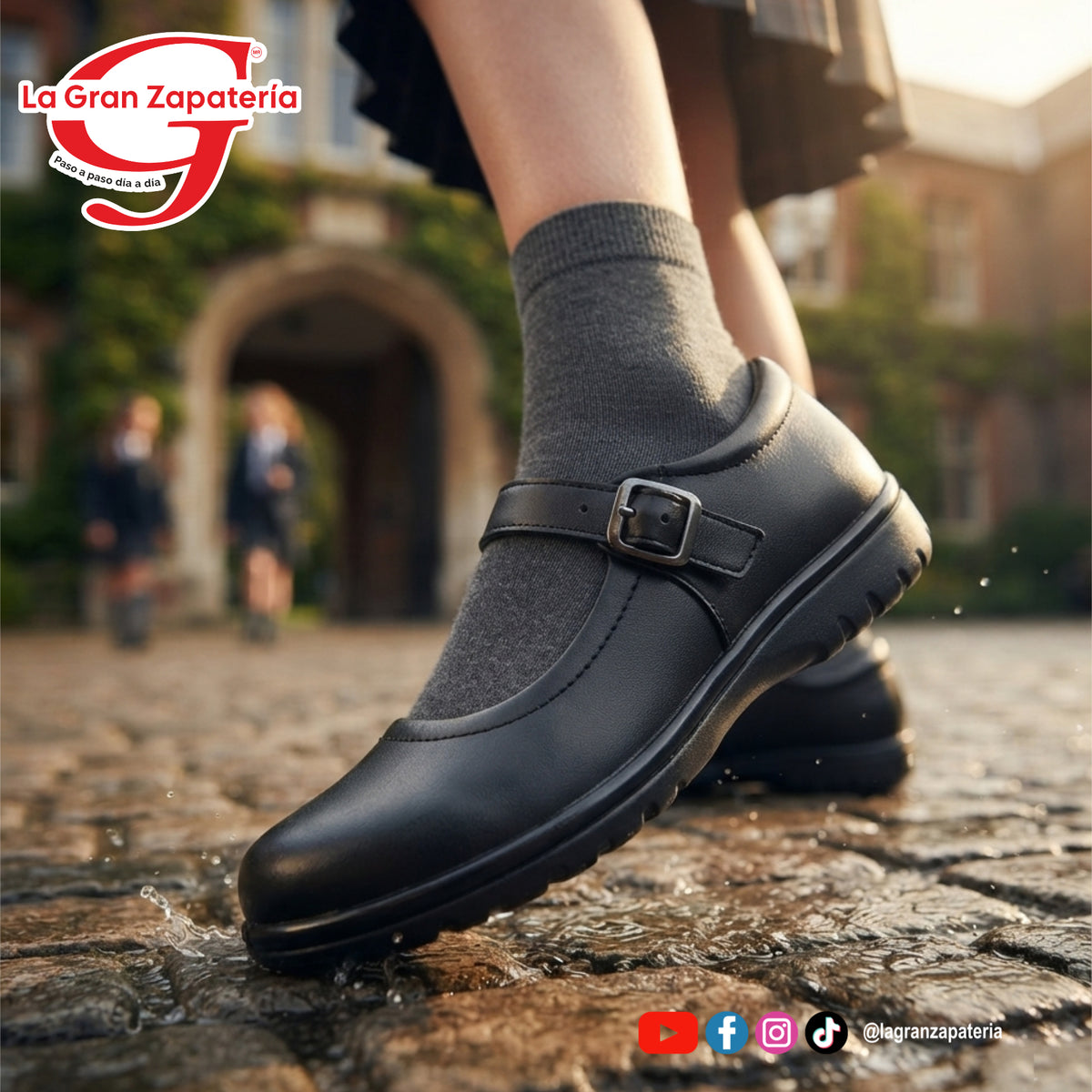 CALZADO ESCOLAR FLEXI 35322 NEGRO