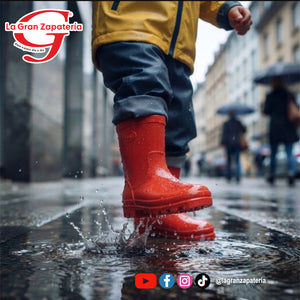 BOTA DE LLUVIA HOPE MODERNA ROJO
