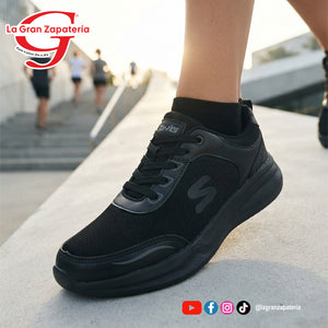 TENIS DEPORTIVO ONES 555 NEGRO NEGRO