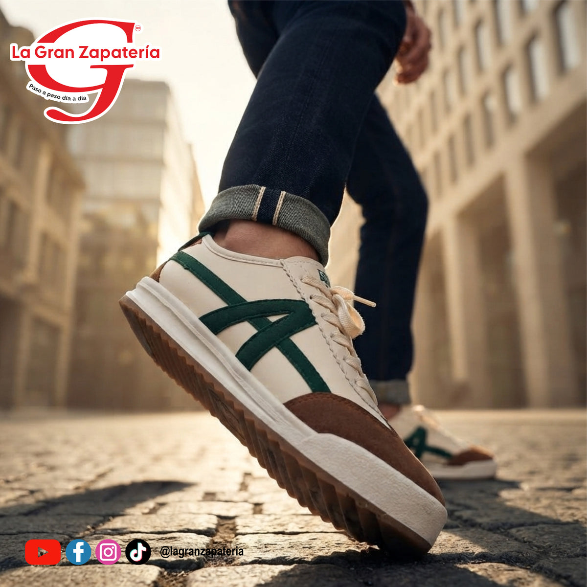 TENIS URBANO COILETT 90381 LATTE VERDE