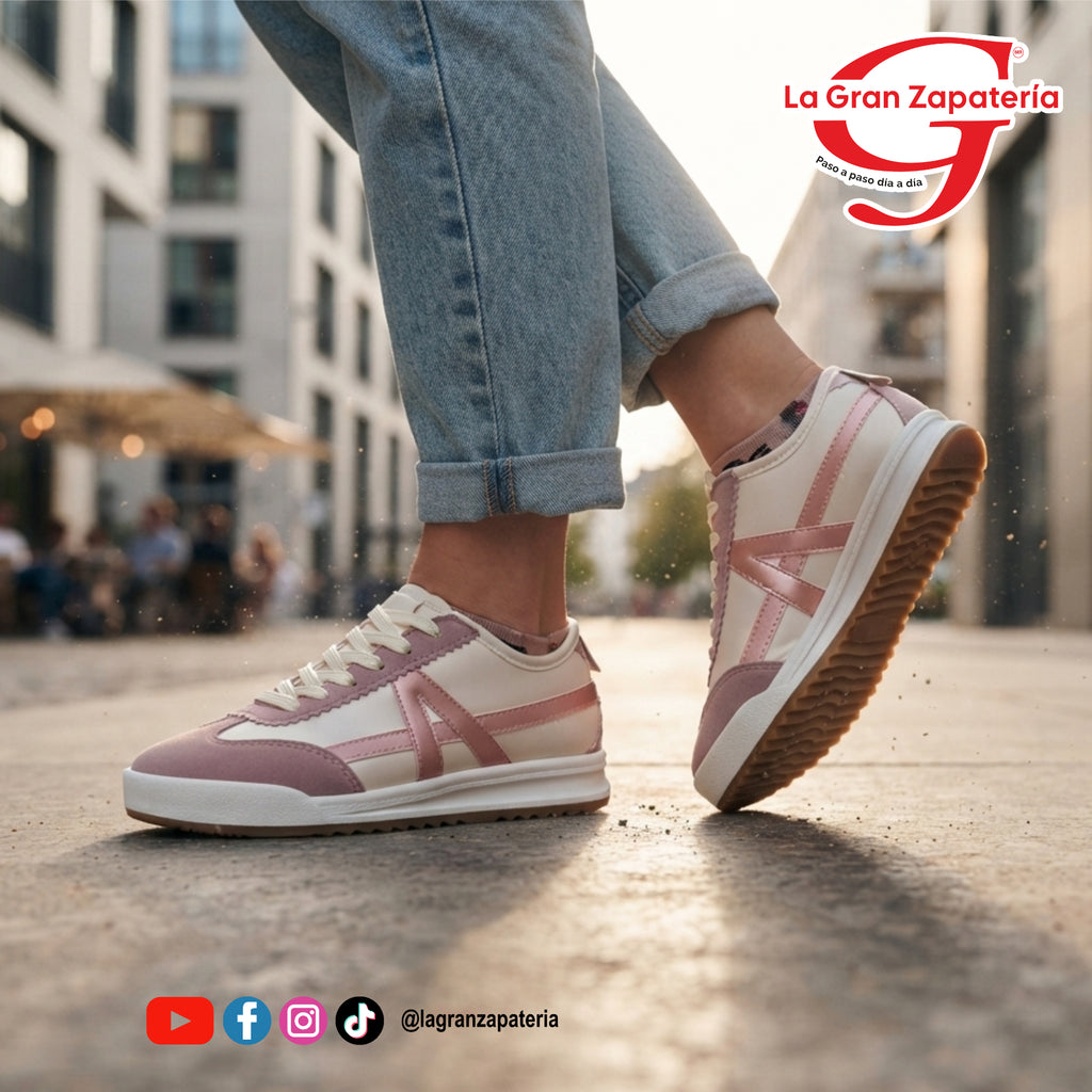 TENIS URBANO COILETT 90381 LATTE MELON