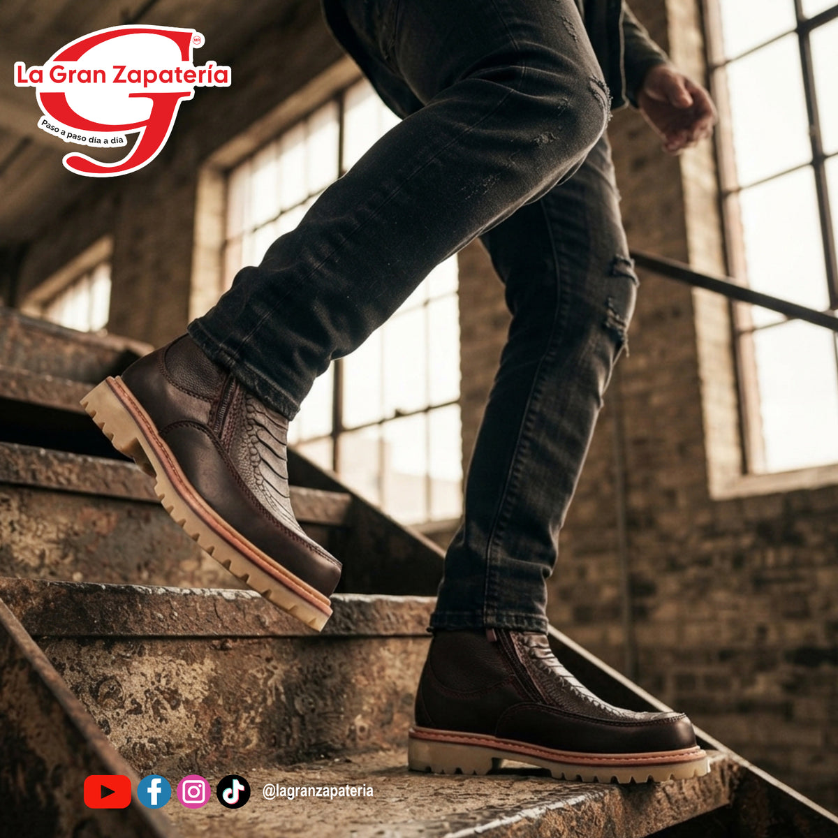 BOTA DE TRABAJO PMA 573 CAFE/AVESTRUZ