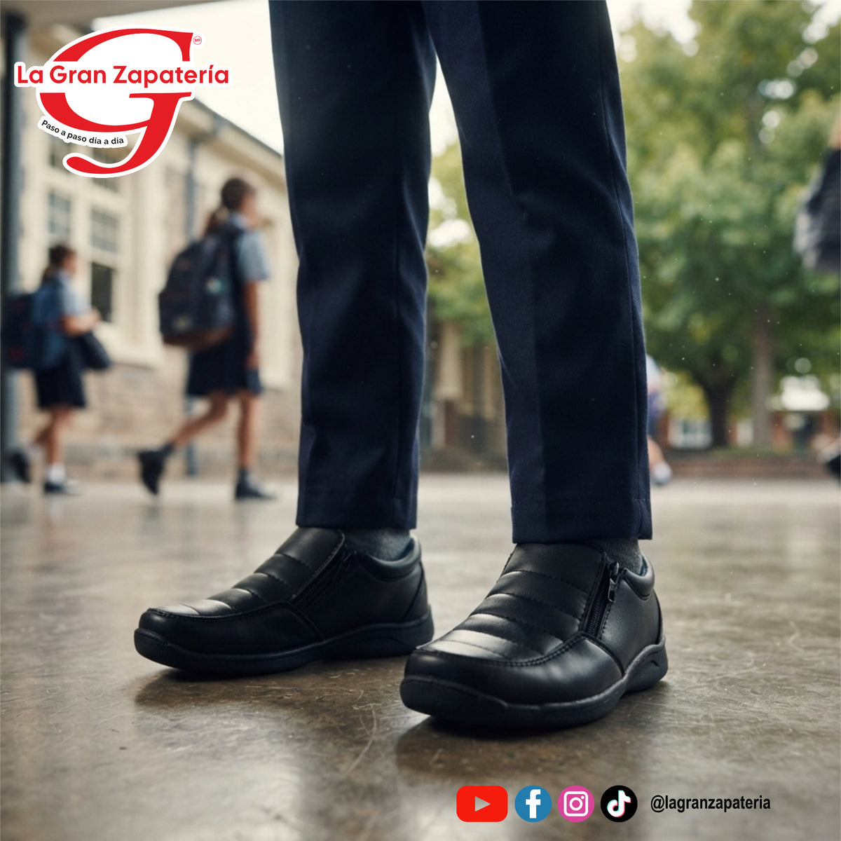 CALZADO ESCOLAR PERFRA 612 NEGRO