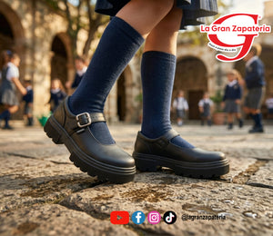 CALZADO ESCOLAR YONDEER 2401 NEGRO