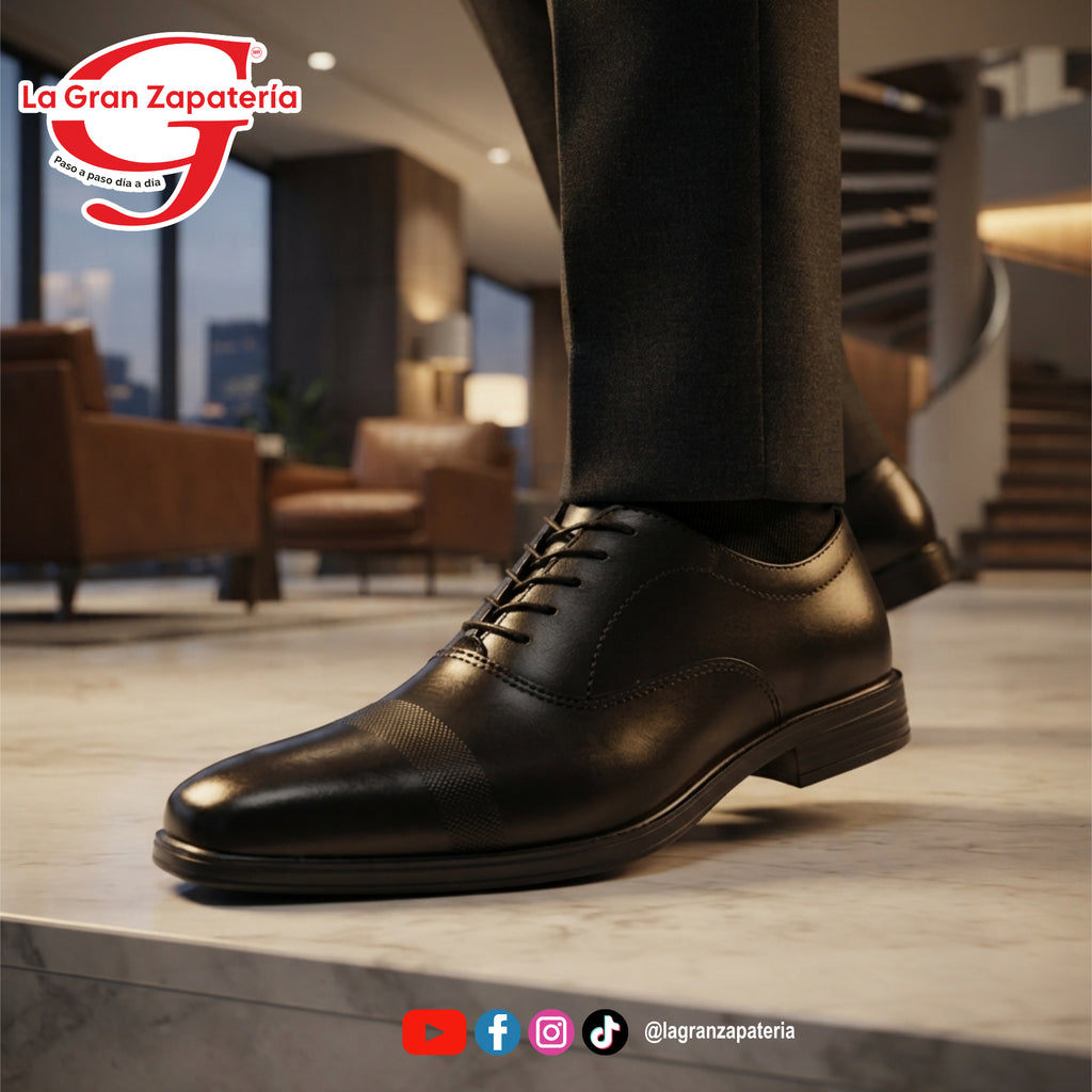 ZAPATO CASUAL CABALLERO FLEXI 406411 NEGRO
