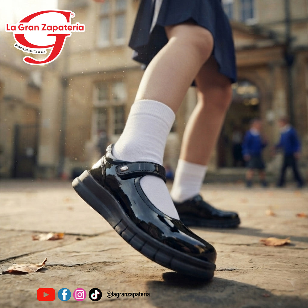 CALZADO ESCOLAR CHABELO C1311-B CHAROL/NEGRO
