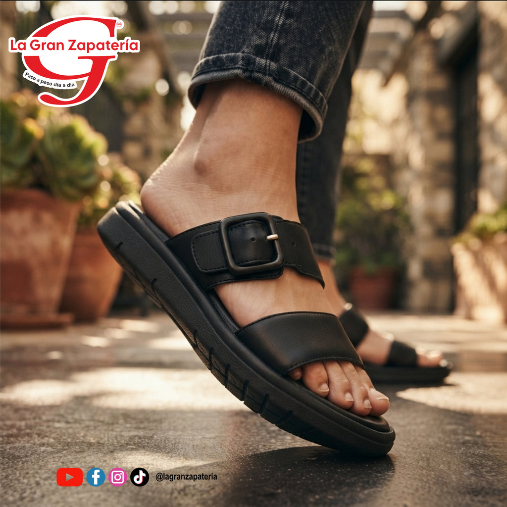 SANDALIA CASUAL MIRLO 1511 NEGRO