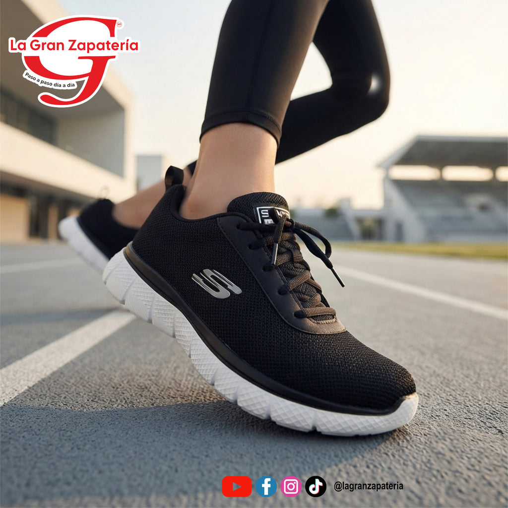 TENIS DEPORTIVO SANTII 502 NEGRO NEGRO