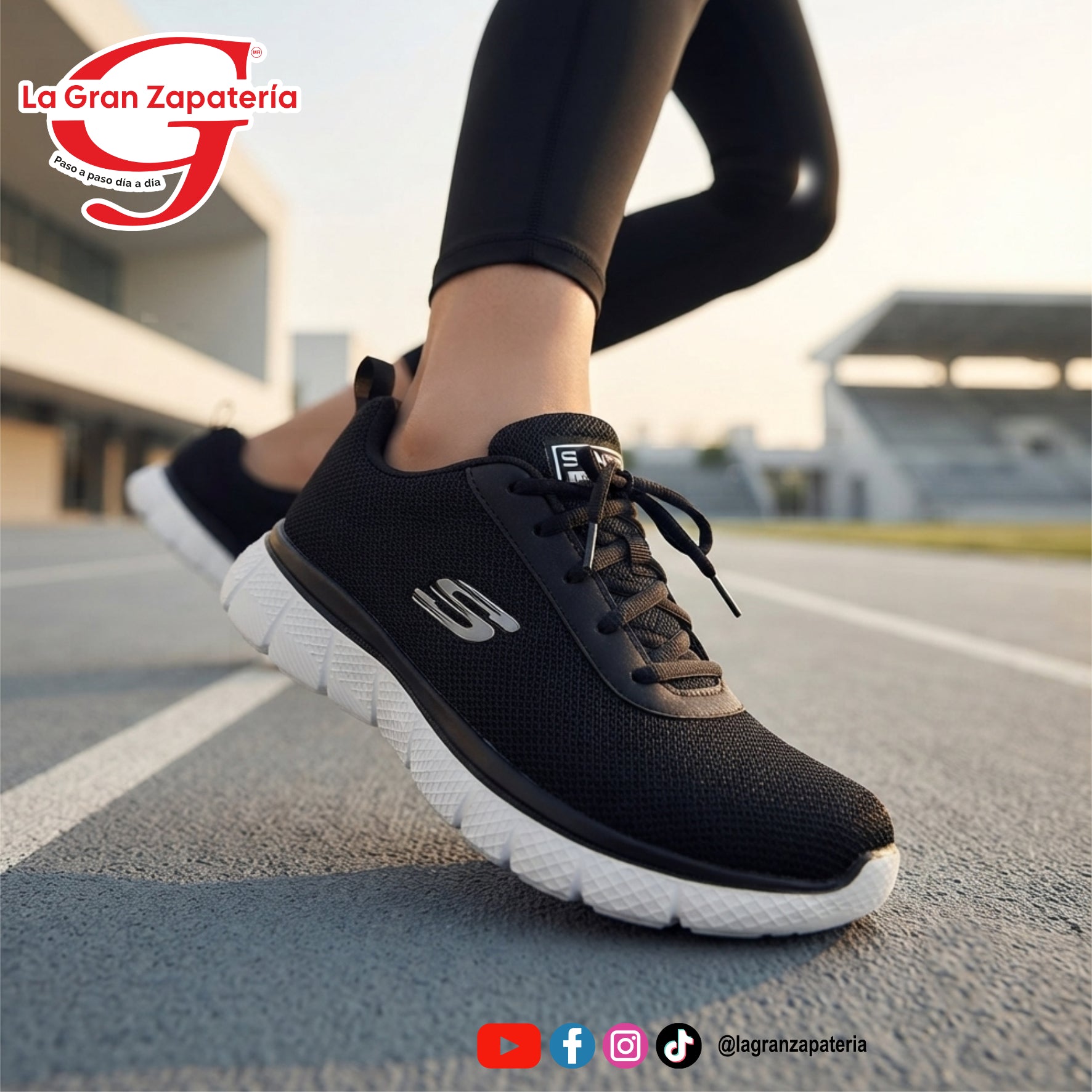 TENIS DEPORTIVO SANTII 502 NEGRO NEGRO