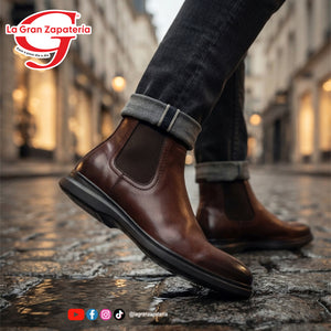 BOTIN CASUAL CABALLERO FLEXI 423106 NOGAL