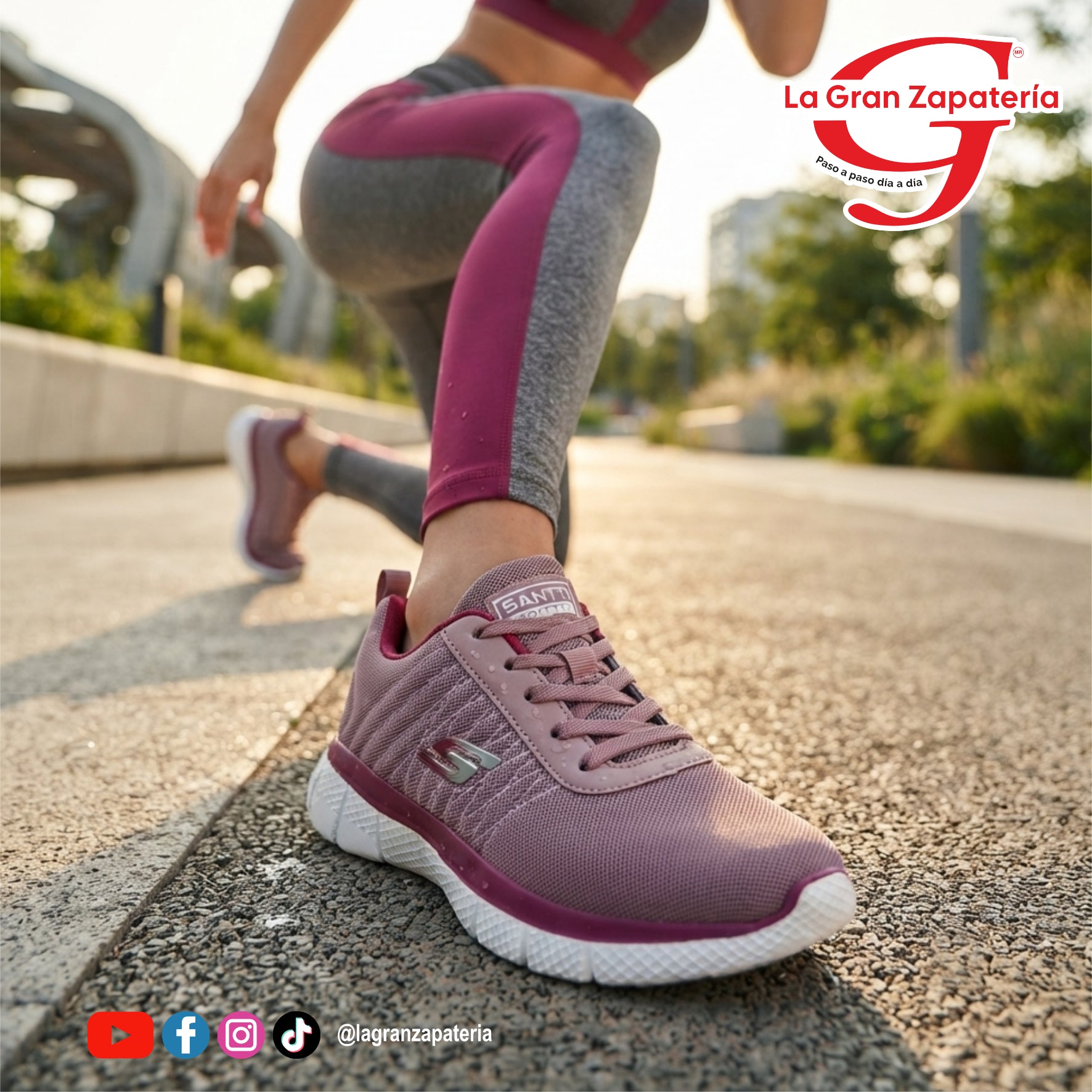 TENIS DEPORTIVO SANTTI 502 MAGENTA BUGAMBILIA