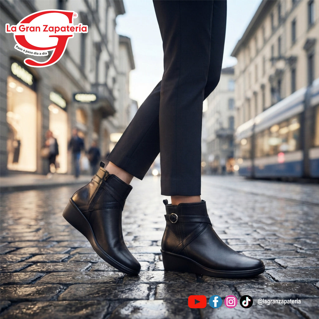BOTIN CONFORT DAMA FLEXI 136711 NEGRO