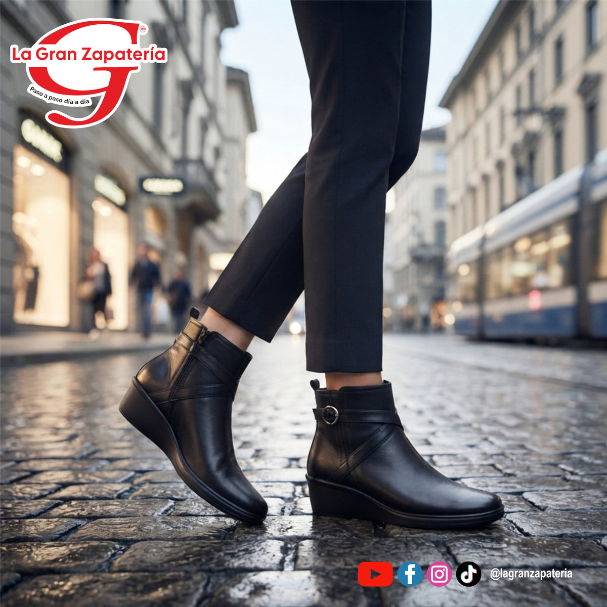 BOTIN CONFORT DAMA FLEXI 136711 NEGRO