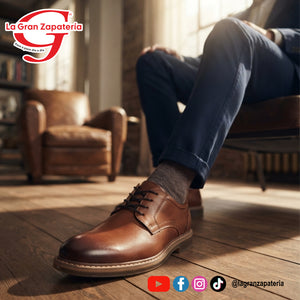 ZAPATO CASUAL CABALLERO FLEXI 425301 TAN