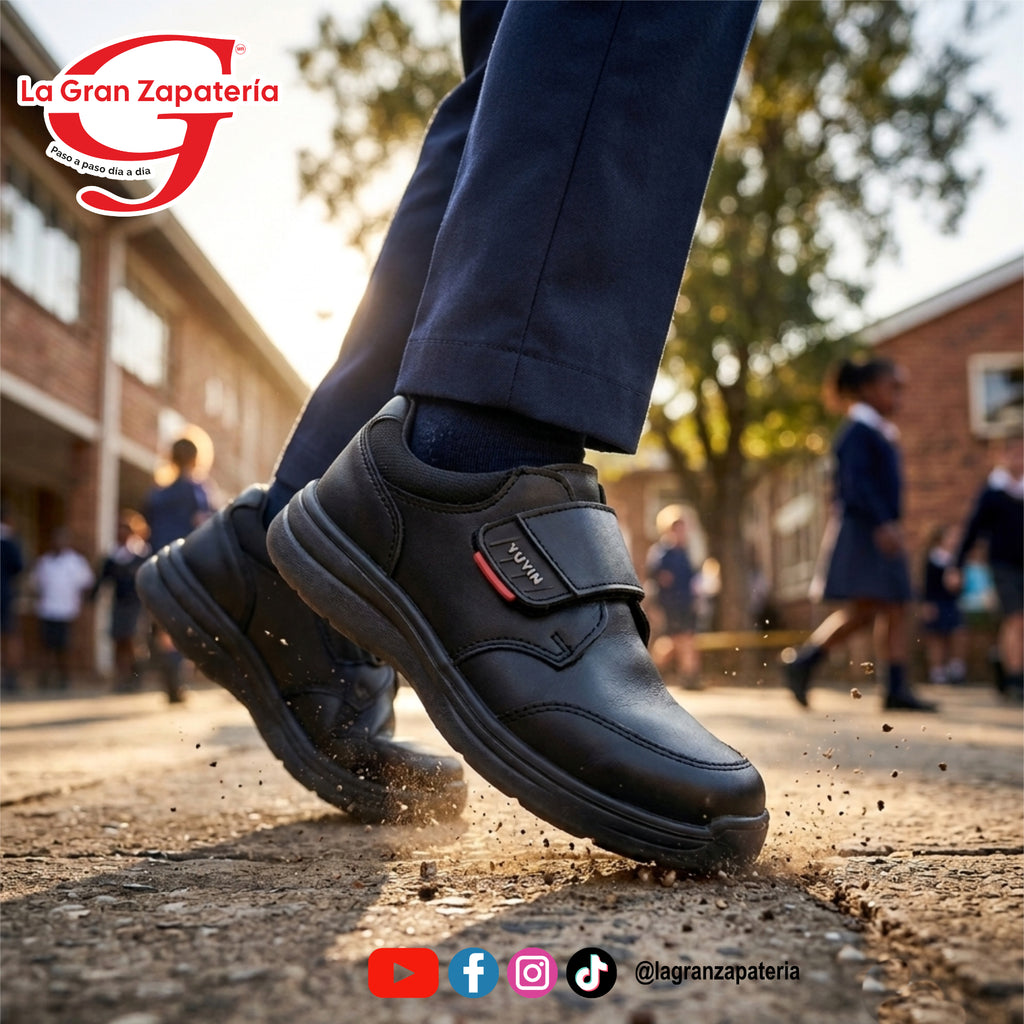 CALZADO ESCOLAR NIÑO YUYIN 24311 NEGRO