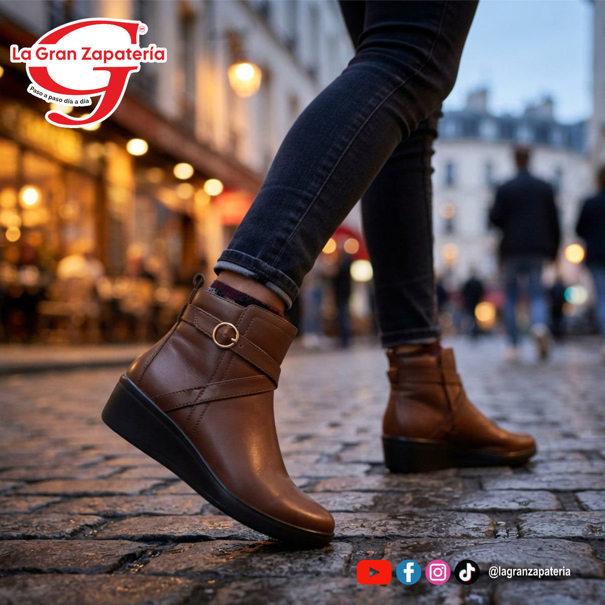 BOTIN CONFORT DAMA FLEXI 136711 TAN