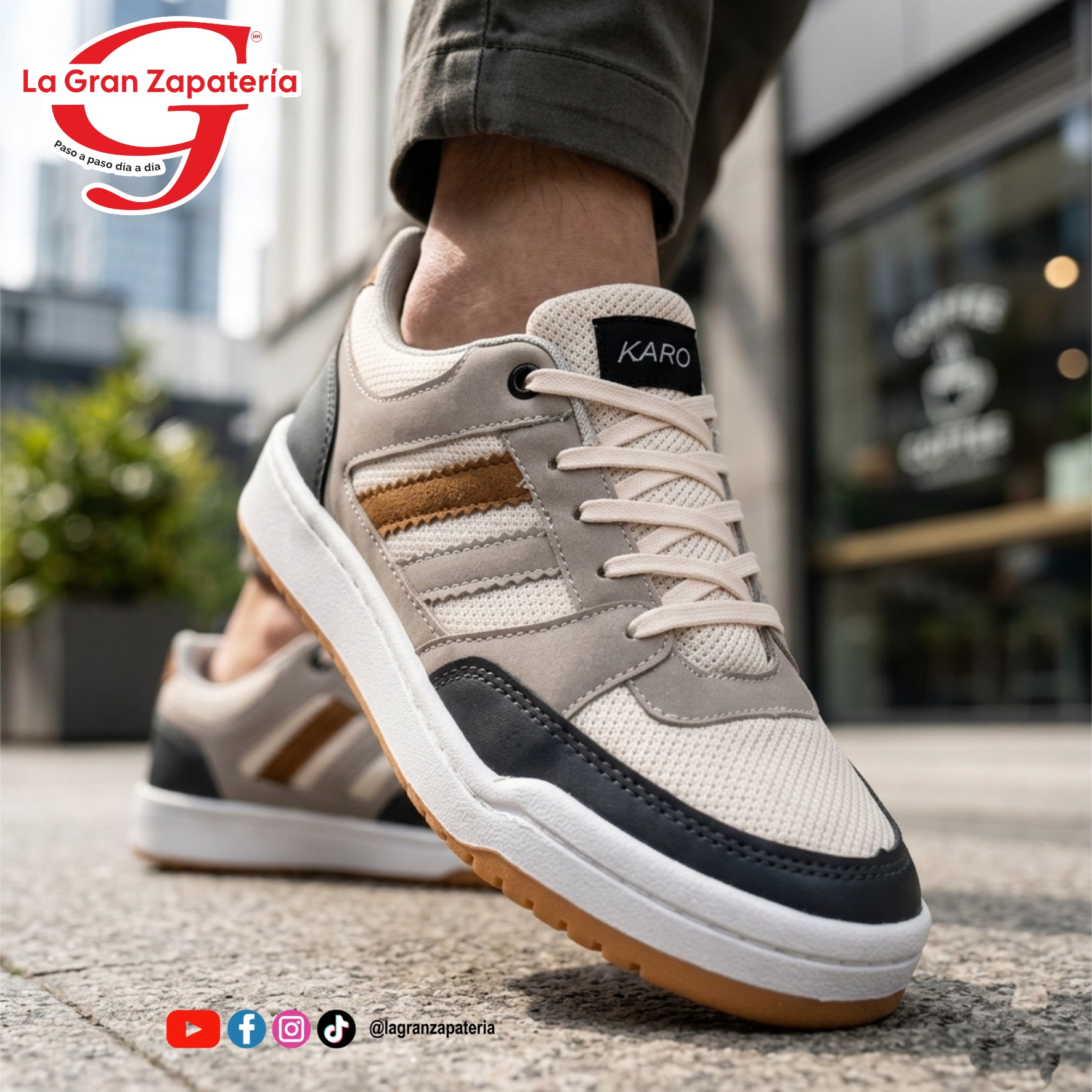 TENIS URBANO KARUSHI 720 BEI/OXF/GRI