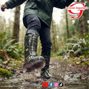 BOTA DE LLUVIA HOPE PULGARCITO MILITAR