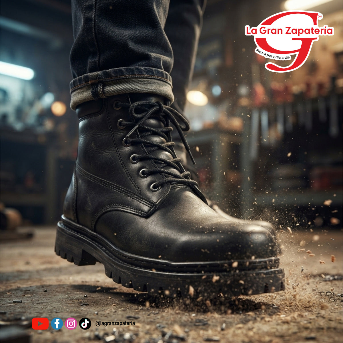 BOTA DE TRABAJO JC BASICC 1085C NEGRO