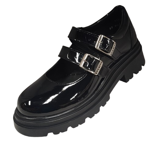 CALZADO ESCOLAR COQUETA 431702-C CHAROL/NEGRO