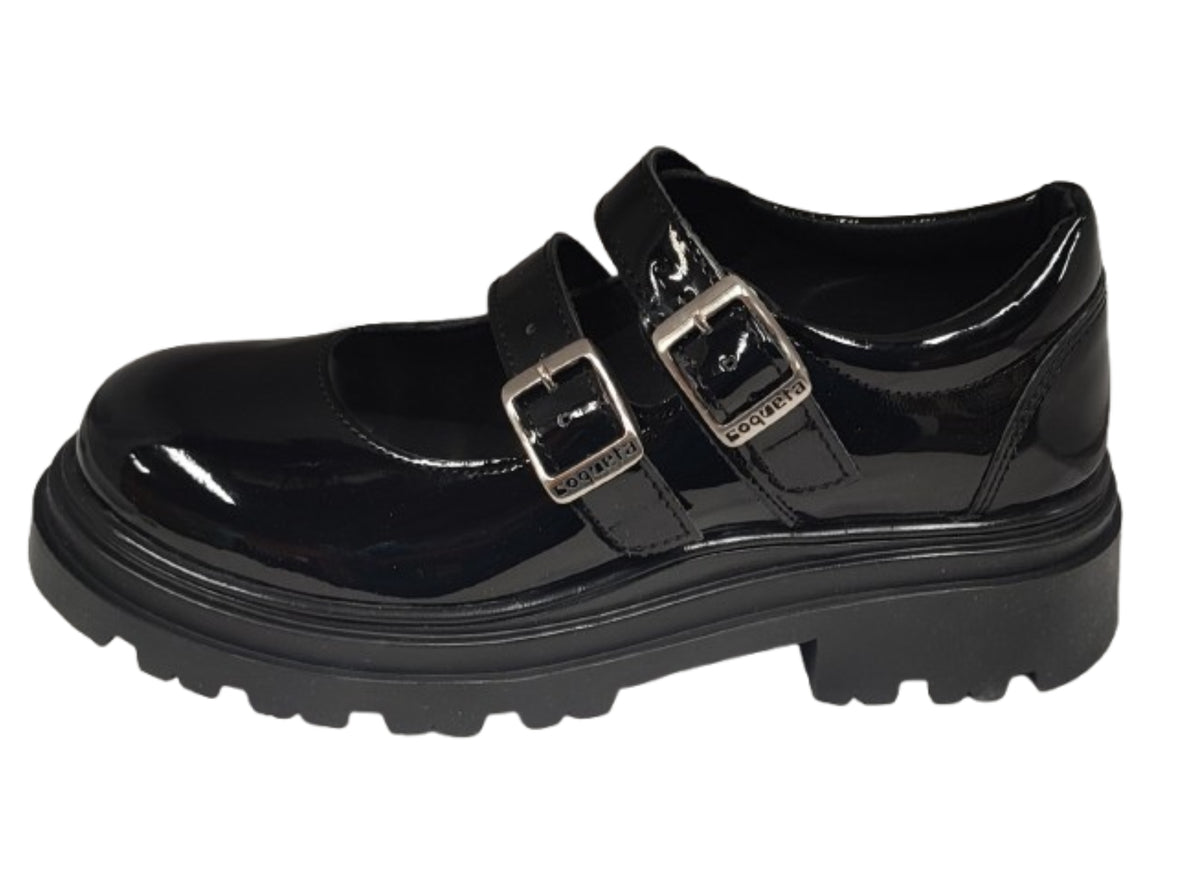 CALZADO ESCOLAR COQUETA 431702-C CHAROL/NEGRO