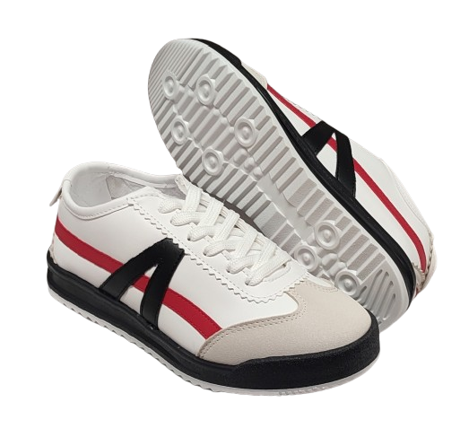 TENIS URBANO COILETT 90381 BLA/ROJ/NEG