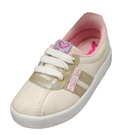 TENIS CASUAL NIÑA DISOFY LATTE ORO