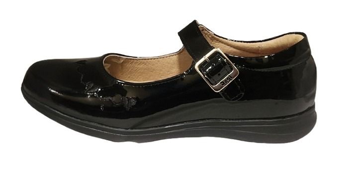 CALZADO ESCOLAR DOGI 0911 CHAROL NEGRO