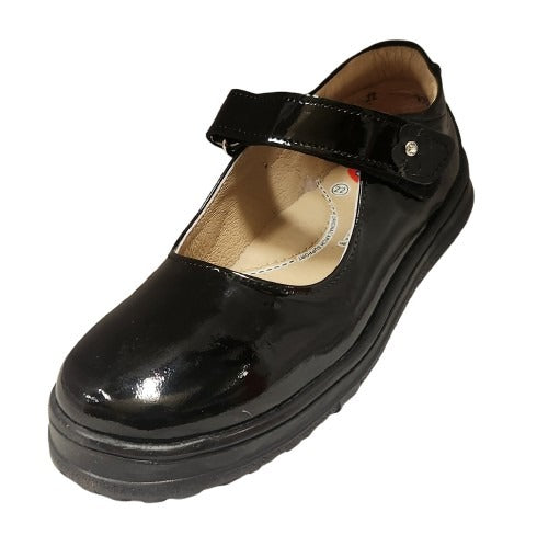 CALZADO ESCOLAR DOGI 1303 CHAROL NEGRO