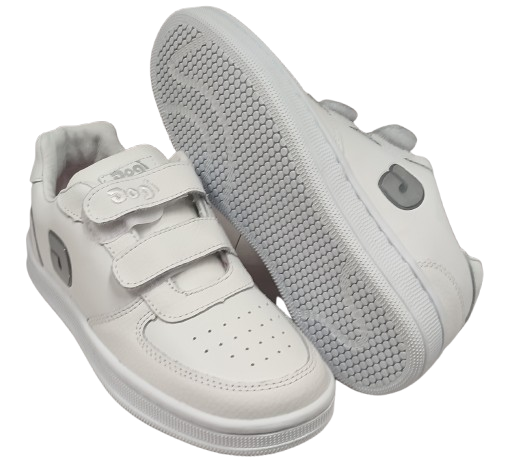 TENIS ESCOLAR DOGI 7090 BLANCO/BLANCO