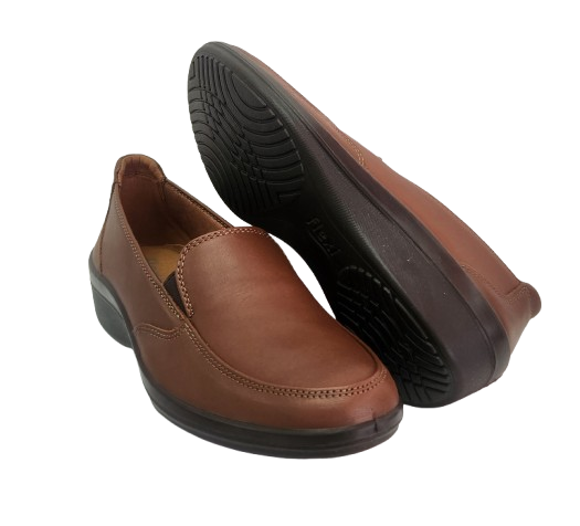 MOCASIN CONFORT DAMA FLEXI 142302 CAFE