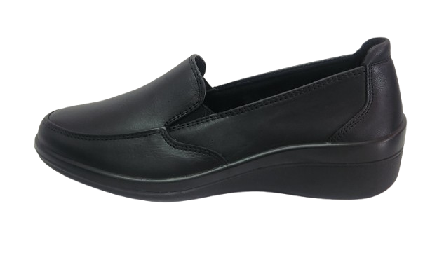 MOCASIN CONFORT DAMA FLEXI 142302 NEGRO