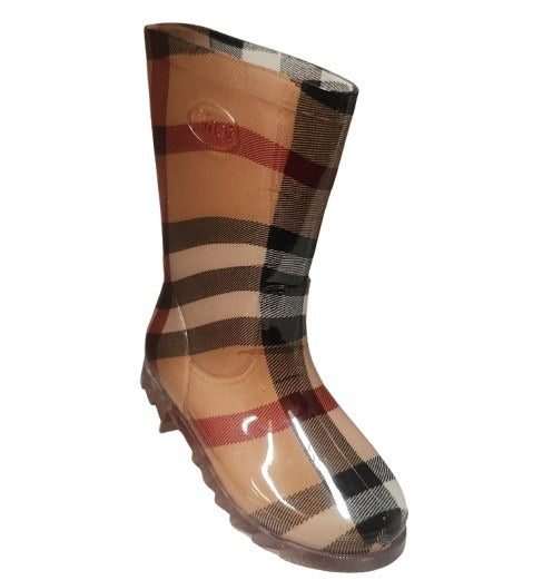 BOTA DE LLUVIA HOPE PULGARCITO ESCOSES CAFE