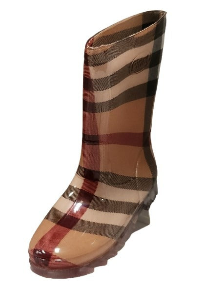 BOTA DE LLUVIA HOPE PULGARCITO ESCOSES CAFE
