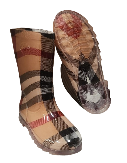 BOTA DE LLUVIA HOPE PULGARCITO ESCOSES CAFE