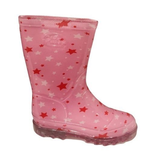 BOTA DE LLUVIA HOPE PULGARCITO ESTRELLAS ROJAS
