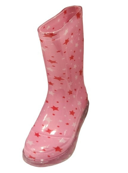 BOTA DE LLUVIA HOPE PULGARCITO ESTRELLAS ROJAS